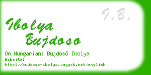 ibolya bujdoso business card